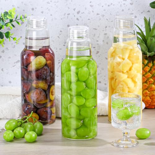 34 Oz Glass Bottles with Lids