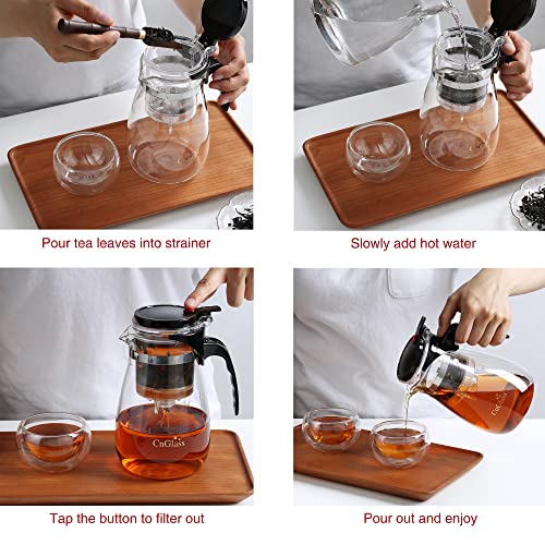 Glass Teapot with Removable Infuser