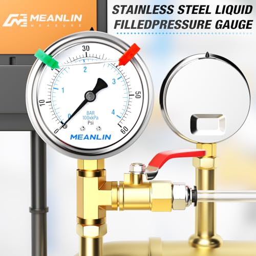 0~60Psi Liquid Filled Pressure Gauge 1