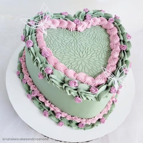 Cake Decorating Stencil for Tall Buttercream Cake