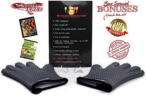 XL Silicone Smoker BBQ Gloves (2 Count)