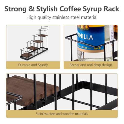 Coffee Syrup Rack Organizer