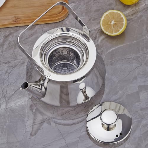 1.6 Quart stainless steel teapot with Infuser A modern