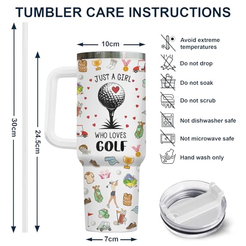 Golf Tumbler 40oz with Handle