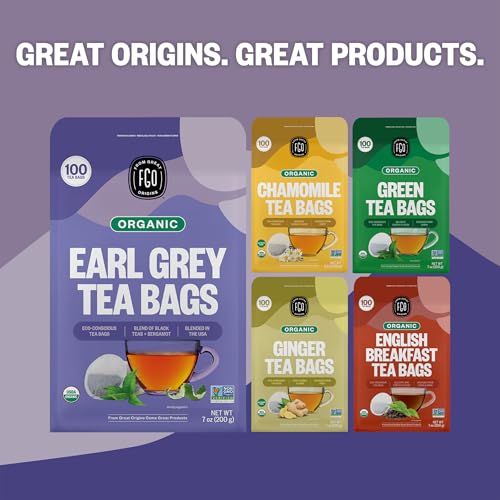 Organic Earl Grey Black Tea (100 Count)