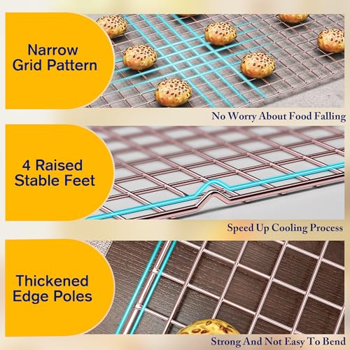 2PCS Cooling Racks for Cooking and Baking