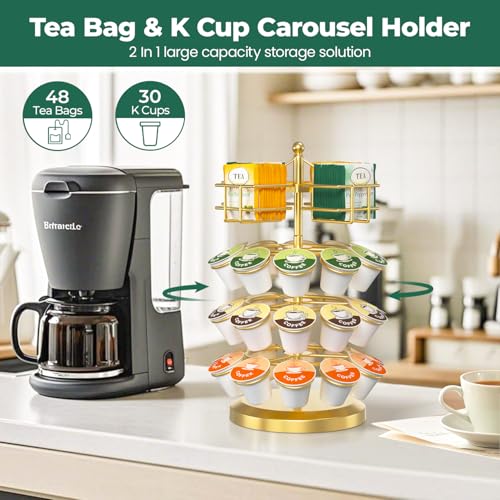K Cup Holder Coffee Pod Organizer Carousel for Countertop