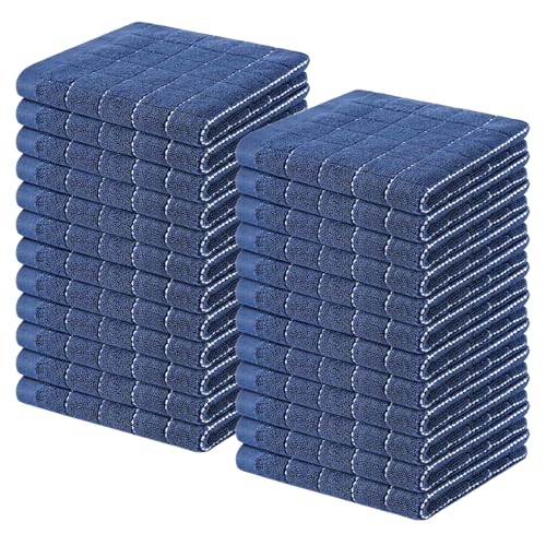 100% Cotton Terry Kitchen Dish Cloths (24 Count)