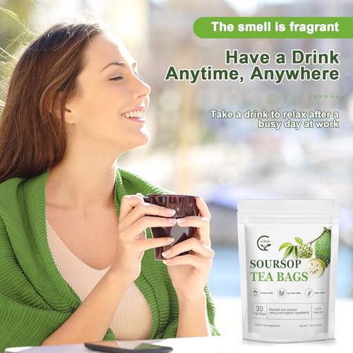 Organic Soursop Leaf Tea Bags (30 Count)
