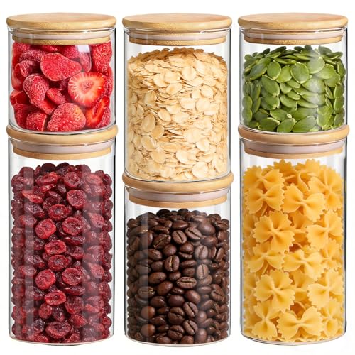 Glass Storage Containers with Lids (6 Count)