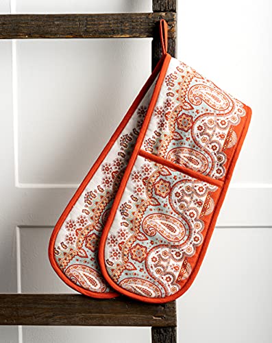Double Oven Mitts 100% Cotton Double Oven Glove