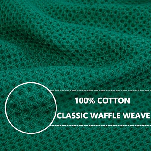 100% Cotton Waffle Weave Kitchen Dish Towels 8 (8 Count)
