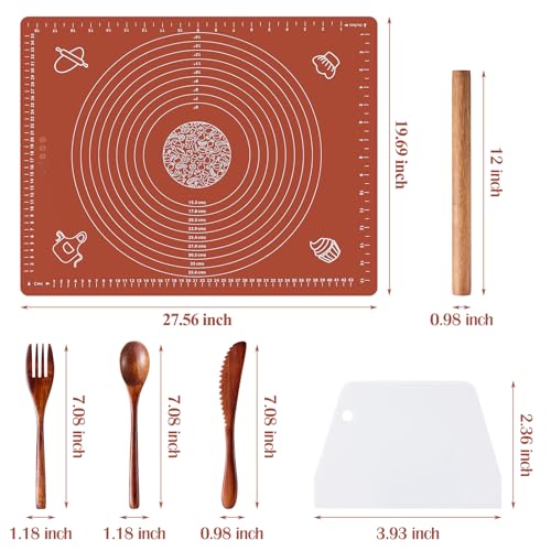 6PCS Silicone Baking Mat Set