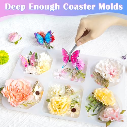 Deep Coaster Resin Molds Silicone