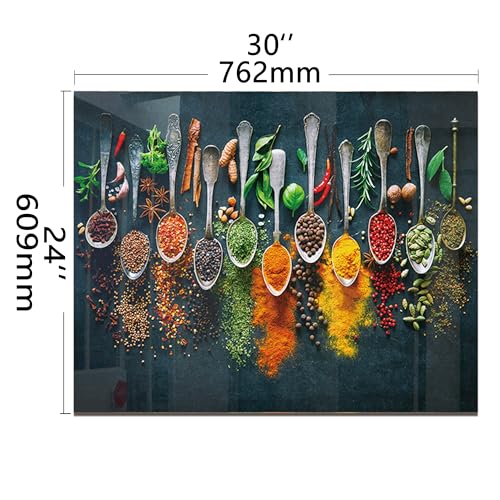 Tempered Glass Backsplash for Kitchen