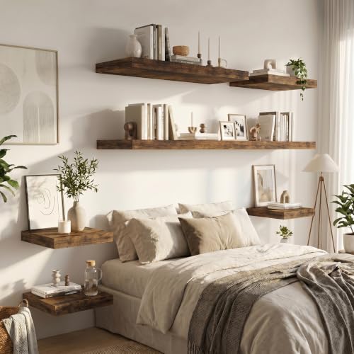 12 Deep Floating Shelves 30x12” Set of 2 (2 Count)