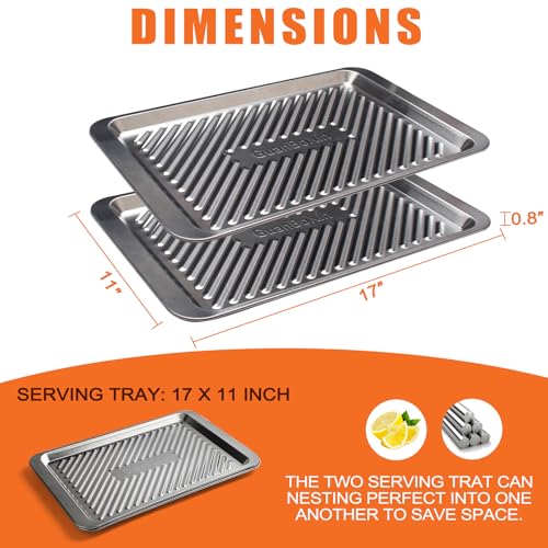 Grilling Prep and Serve Trays (2 Count)