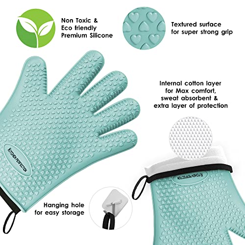 S Silicone Smoker BBQ Gloves (2 Count)