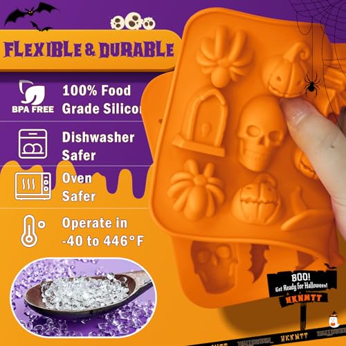 Halloween Molds Silicone for Chocolate 4 Pack