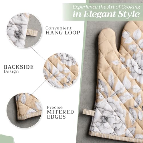 100% Cotton Oven Mitt & Pot Holder Set (2 Count)