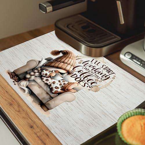 Espresso Lovers Gifts Dish Drying Mat