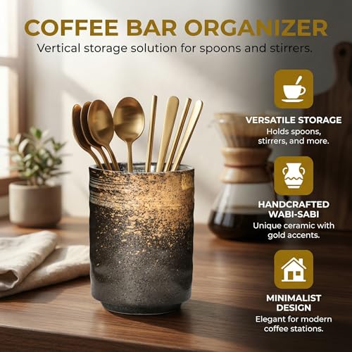 Ceramic Spoon Holder for Coffee Bar