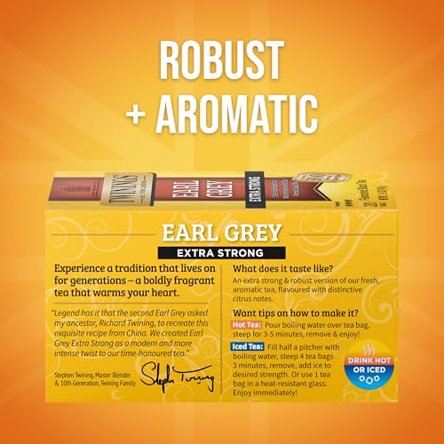 Earl Grey Extra Strong Black Tea Individually Wrapped Bags (120 Count)