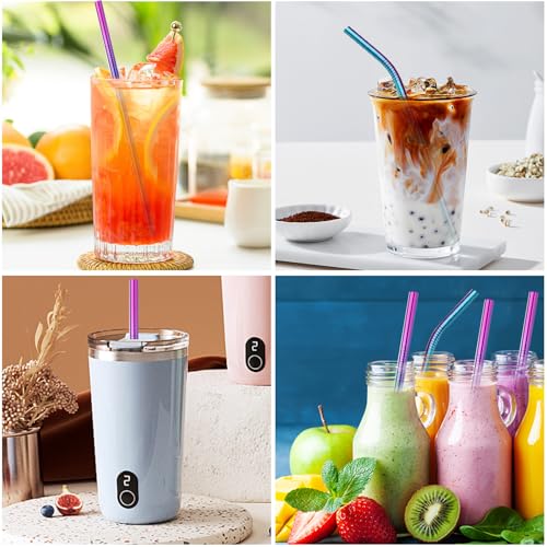4 Pack 12.5 inchs Long Reusable Straws (4 Count)