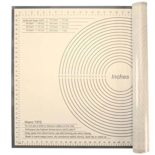 Silicone Pastry Mat 36x24 Inch Nonstick Baking Mat