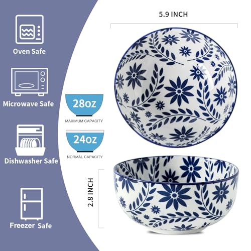 Cereal Bowls Set of 6 (6 Count)