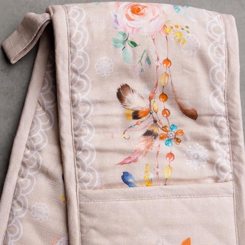 Double Oven Mitts 100% Cotton Double Oven Glove