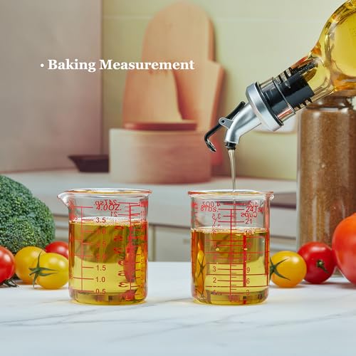 4 oz 120 ml Glass Measuring Cup with V