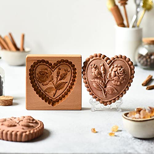 Wooden Cookie Biscuit Mold