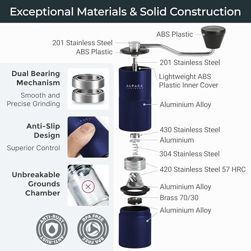 Premium Manual Coffee Grinder for Espresso