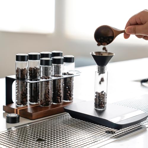 Single Dose Coffee Storage Tubes 10 Pcs Dosing Glass Vials with One