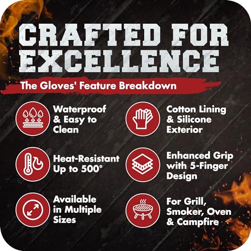 Silicone Smoker BBQ Gloves