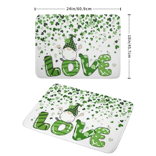 St Patrick's Day Gnomes Love Dish Drying Mat for Kitchen Counter