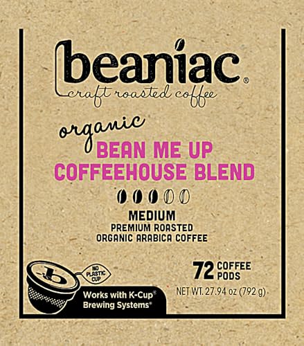 Organic Bean Me Up Coffeehouse Blend (72 Count)