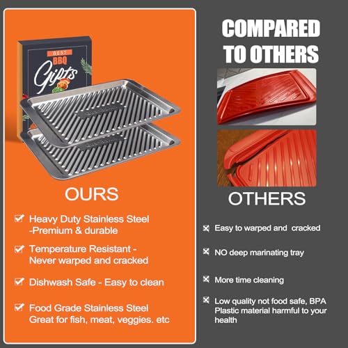 Grilling Prep and Serve Trays (2 Count)