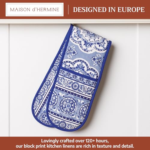 Double Oven Mitts 100% Cotton Double Oven Glove