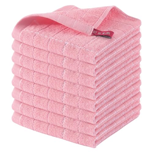 100% Cotton Terry Kitchen Dish Cloths (8 Count)