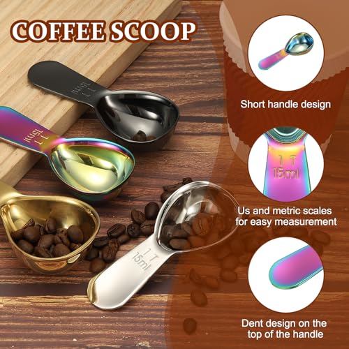 2Pcs Stainless Steel Coffee Scoop (2 Count)