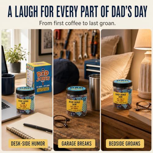 60 Dad Jokes Jar