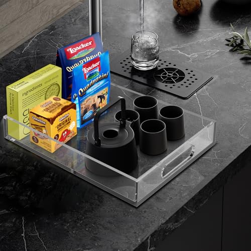 Clear Acrylic Tray with Raised Edges