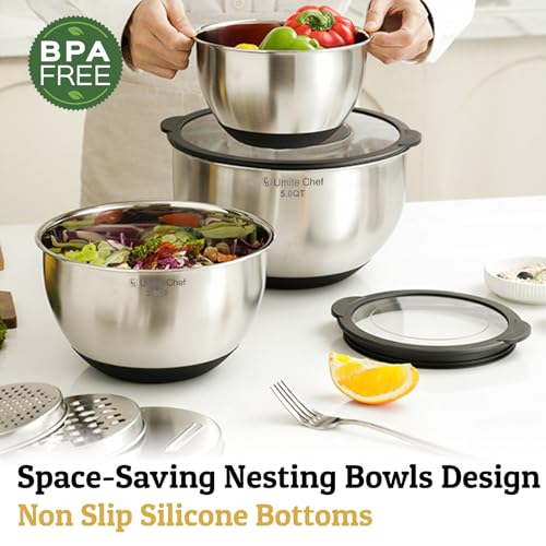 Mixing Bowls with Lids Set (8 Count)