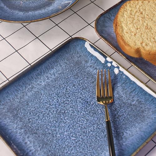 Porcelain Dinner Plates set dessert salad dish Set of 4 (4 Count)