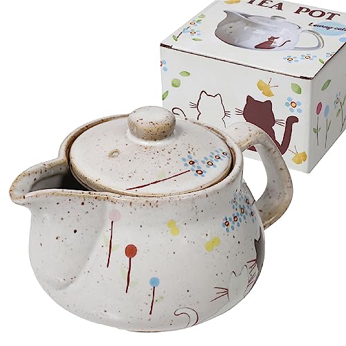 10oz Cat kyusu Kutani Yaki