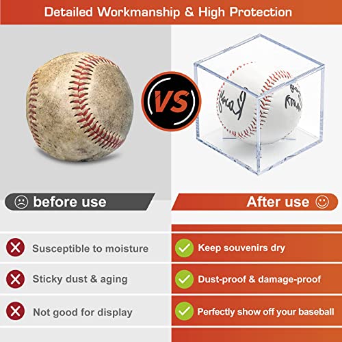 8 Pack Baseball Display Cases (8 Count)