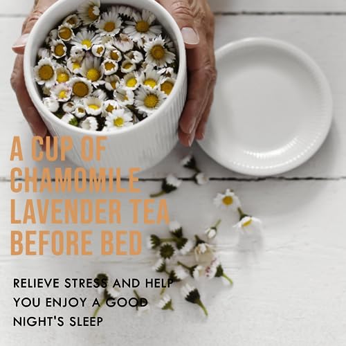 Chamomile and Lavender Herbal Tea Stress Relief Support Sleep (20 Count)