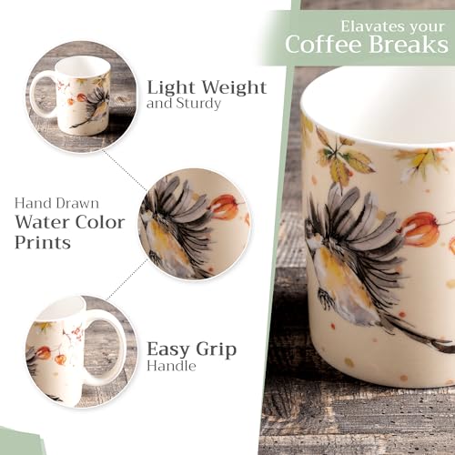 Coffee Mug with Handles Tea Cups (2 Count)